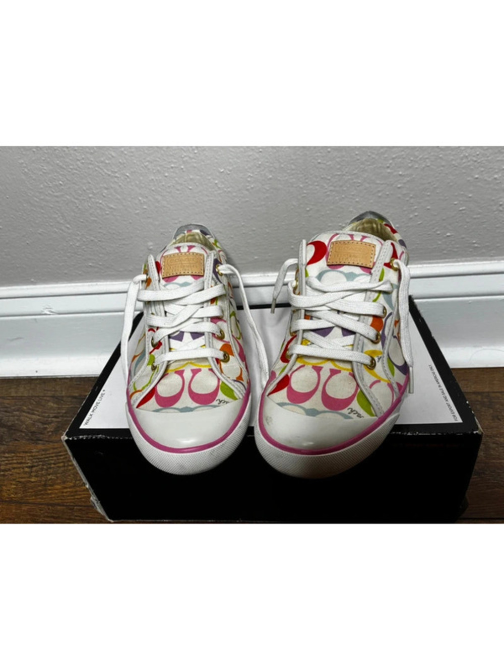 Coach Barrett Multi Color Signature C Sneaker Womens Size 10B Sneakers